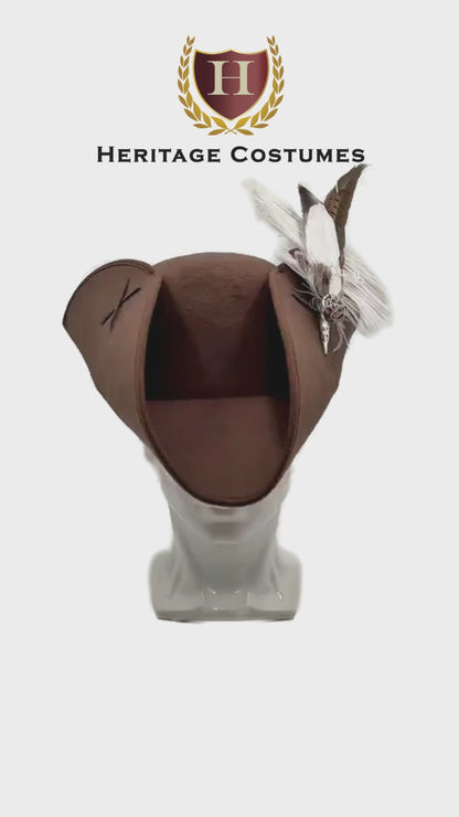 Swashbuckler Pirate Hat, Buccaneer Tricorn Hat