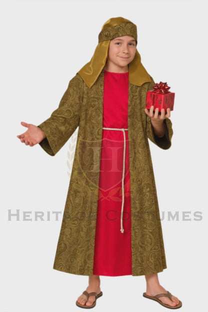 Children’s Magi Robe – Three Kings Nativity Costume for Christmas Pageants