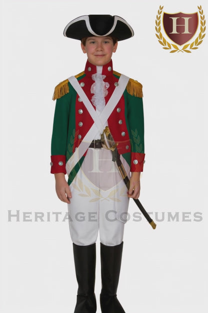 Children's American Revolution Continental Marine Corps Officer Uniform