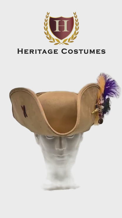 Pirate Feathered Hat, Swashbuckler Hat