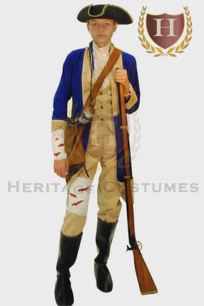 Deborah Sampson Colonial Girls' Revolutionary War Uniform Costume