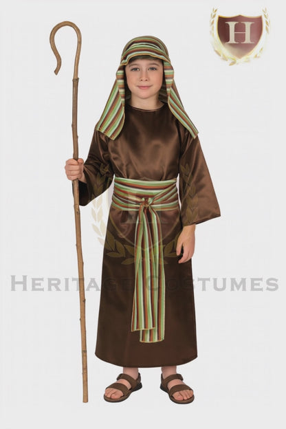 Nativity Shepherd Costume, Christmas Pageant Shepherd Costumes for Kids