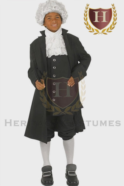 Prince Hall Children's Black History Costume, Colonial Costume