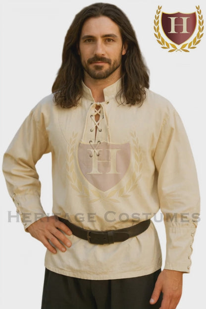 Medieval Lace-up Pirate Shirt
