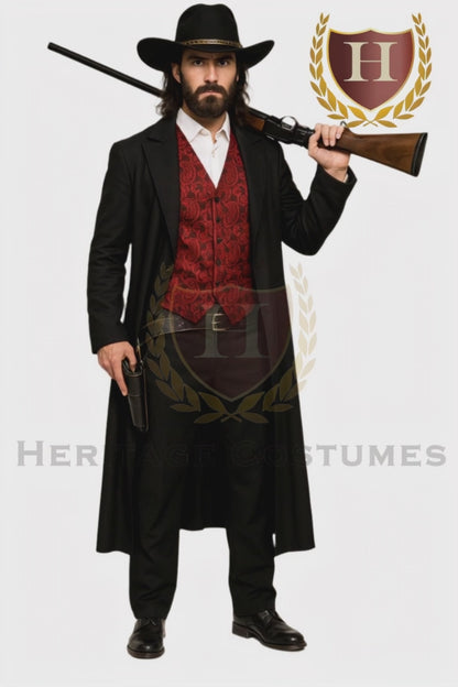 Jed “Rifle Jack” Rawlins Costume – Old West Texas Regulator Cowboy Outfit for Men