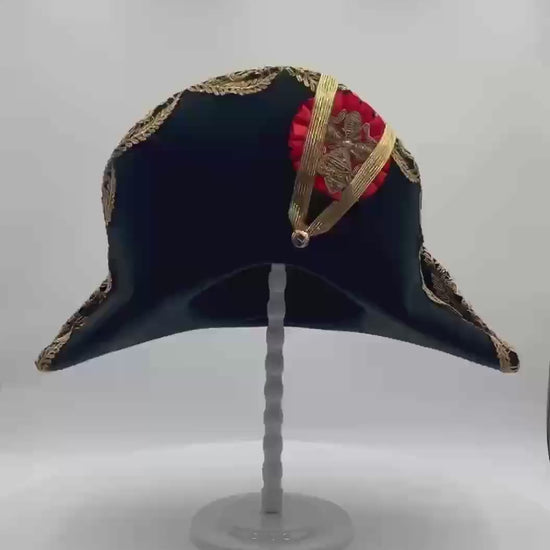 Deluxe Napoleonic Bicorne Hat for Historical Reenactments