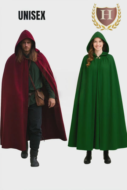 Deluxe Renaissance Cloak with Hood and Clasp – LARP & Faire Wear