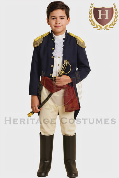 Children's Andrew Jackson 19th-Century Military Uniform
