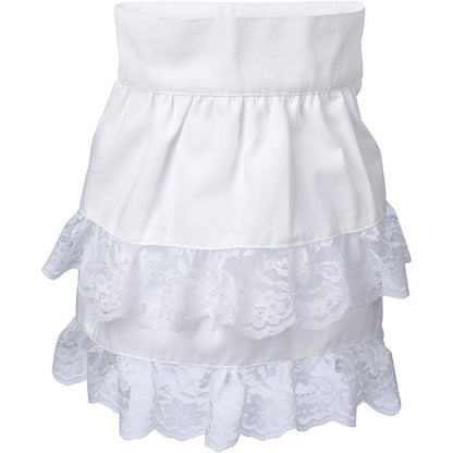 Colonial Tiered Lace Jabot featuring elegant layered white lace, inspired by 18th-century fashion, perfect for Colonial reenactments, Baroque costumes, and historical formalwear.