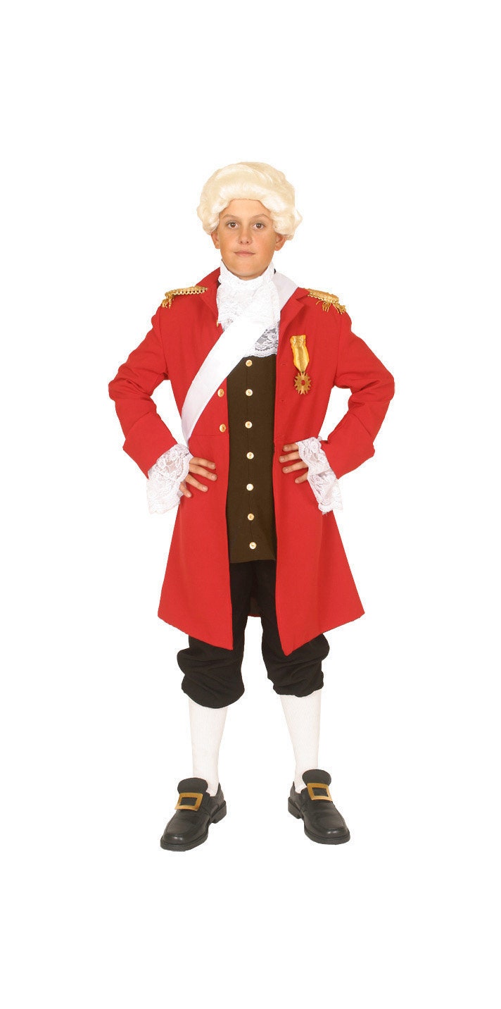 Kids' Colonial King George III Costume - Perfect for History Projects, Colonial Reenactments