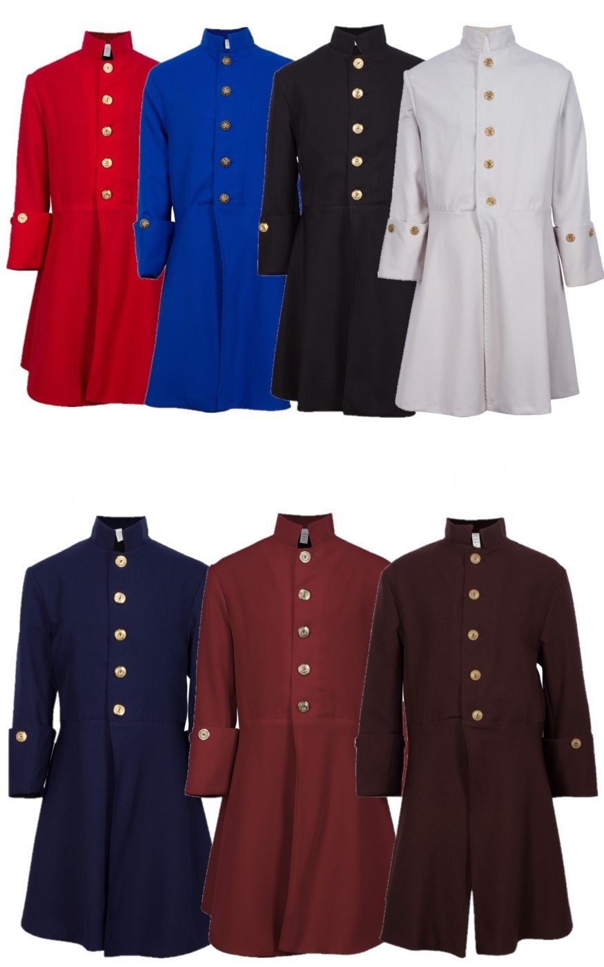 Colonial Children's Frock Coat, Revolutionary War Inspired Boys Coat, Colonial Era Jacket