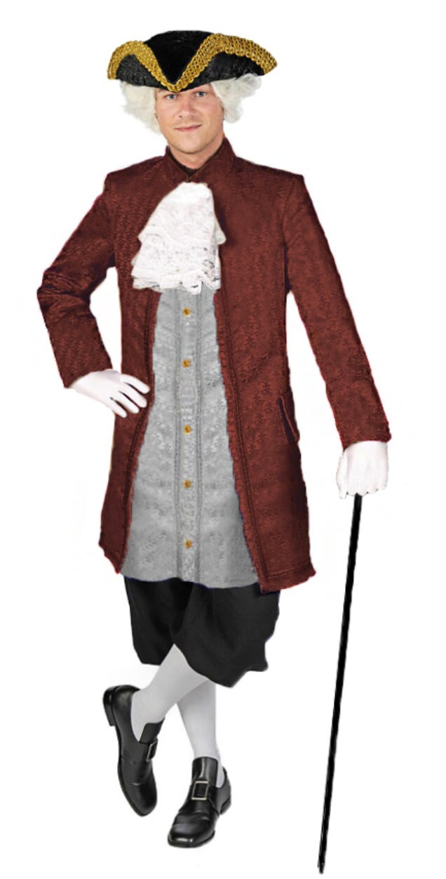 Baroque/Rococo Brocade Men's Frock Coat
