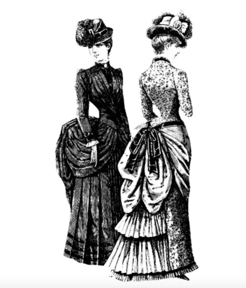 Victorian Era Women's Velvet Dress