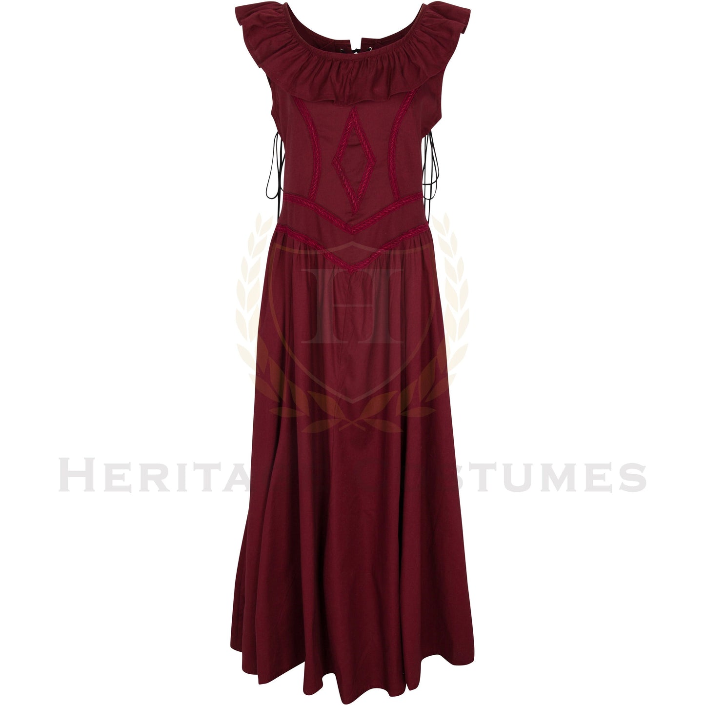 Medieval Cotton Lace up Renaissance Dress