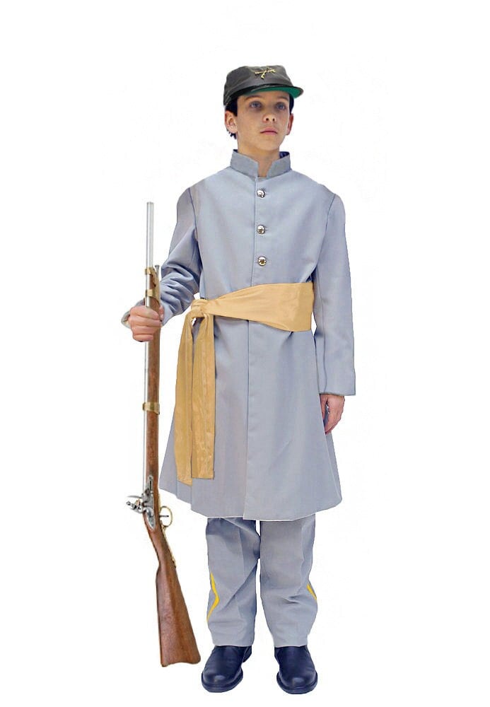 Children's American Civil War Confederate Soldier Uniform