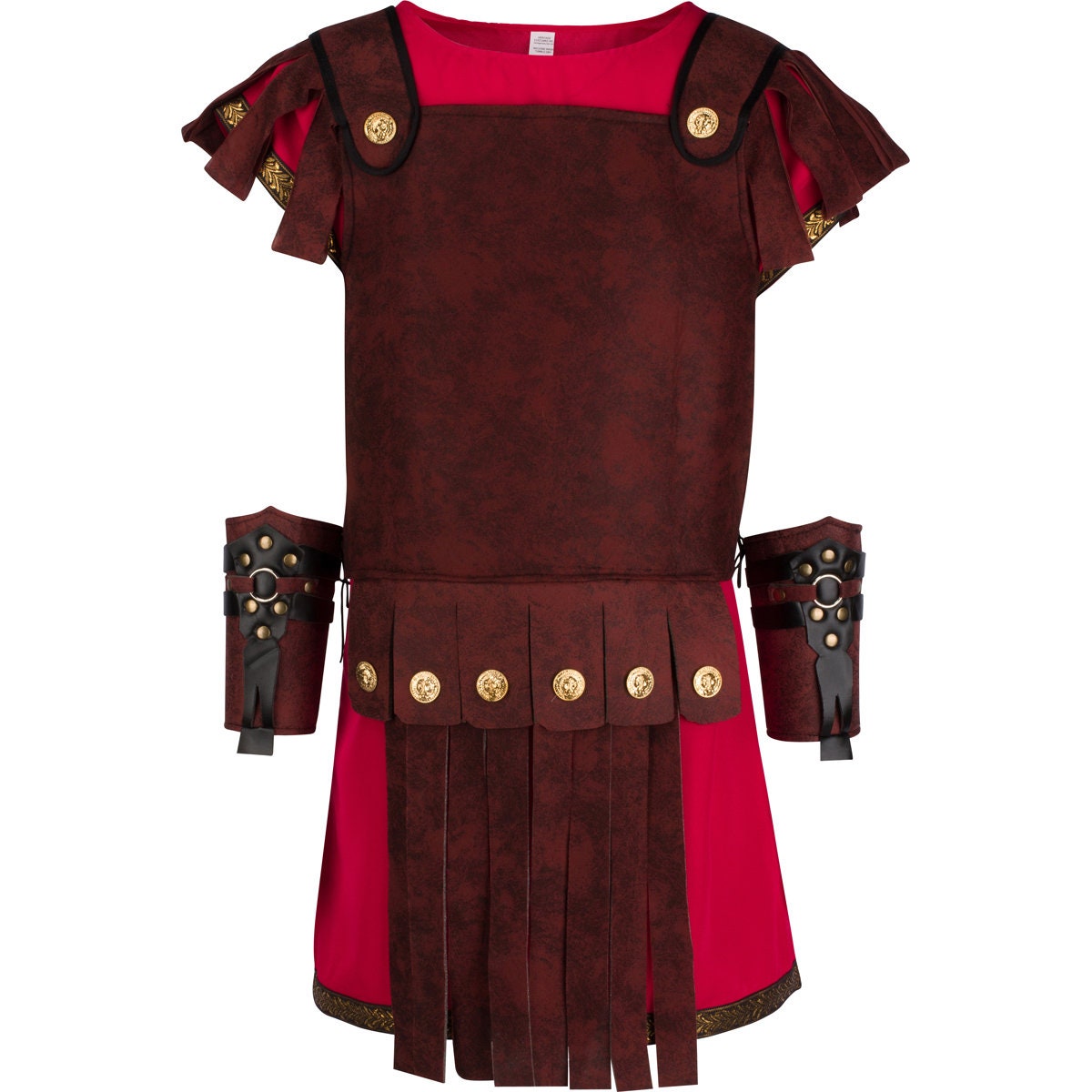 ancient roman dress Roman Gladiator Costume, Ancient Roman Warrior Red Tunic / L