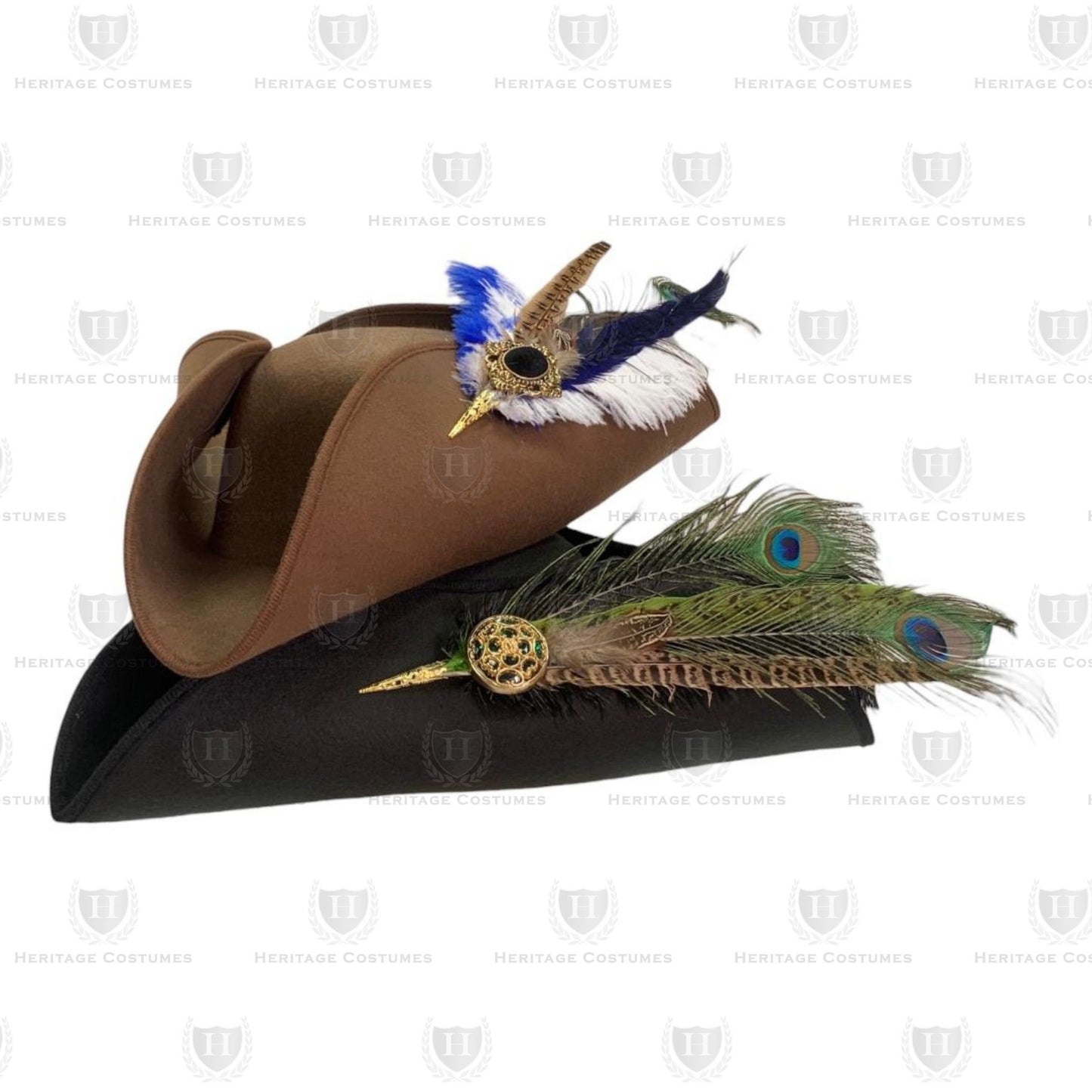 Swashbuckler Pirate Hat, Buccaneer Tricorn Hat