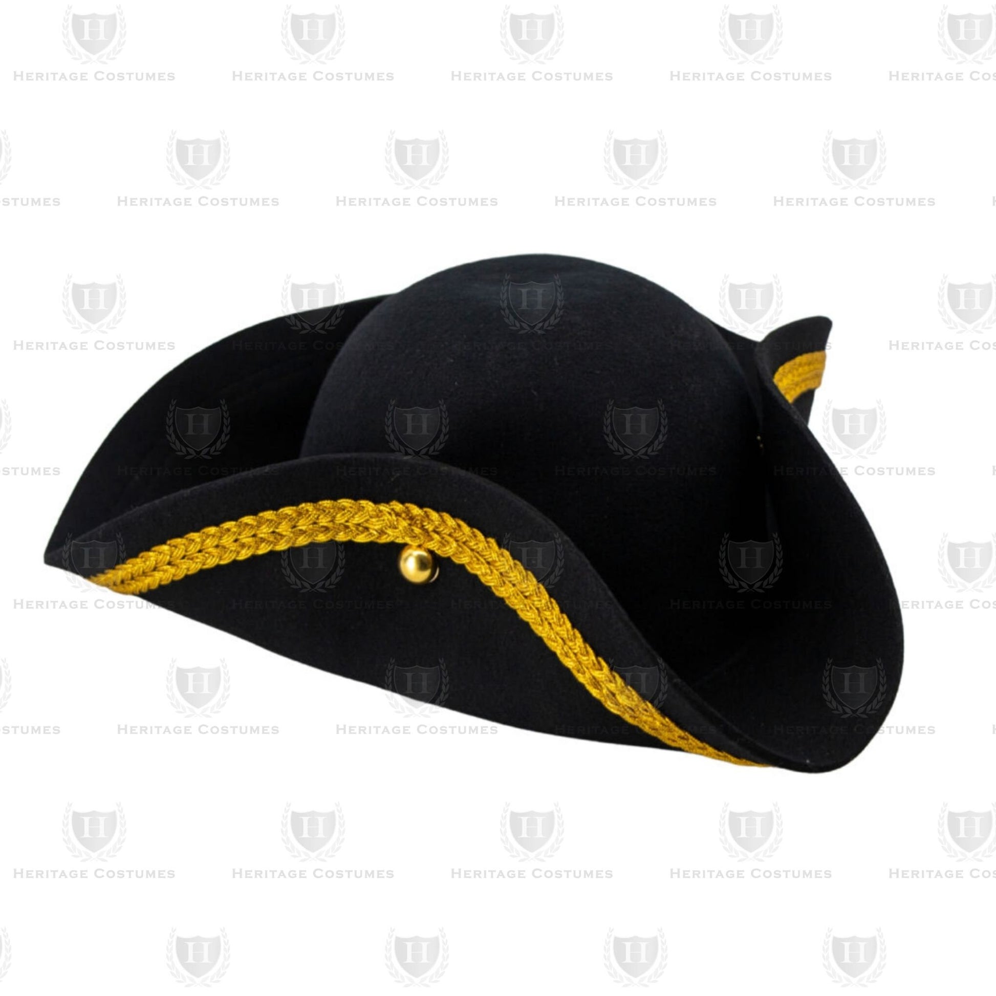 Colonial Wool Tricorn Hat