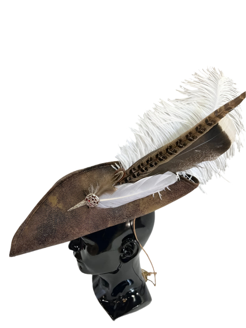 【if you have/Feather Hat】 Unisex Brixton Hat Feather in Bison/Mojave/Burnt Orange