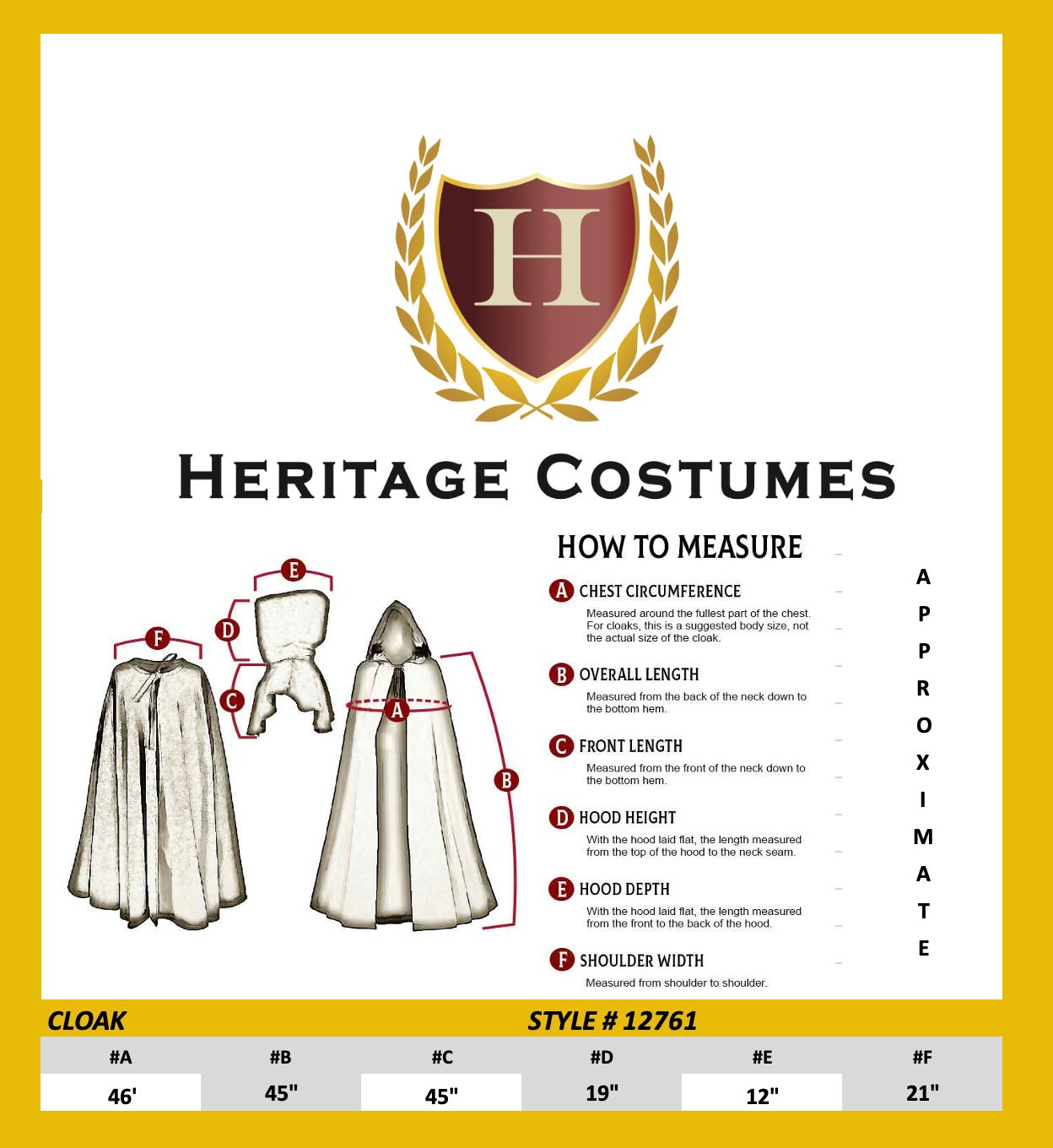 Hooded Medieval Cloak, Renaissance SCA LARP Cloak, Wizard Robe