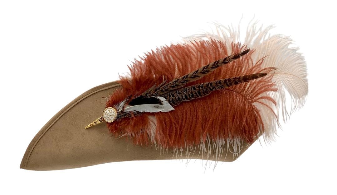Pirate Feathered Hat, Swashbuckler Hat