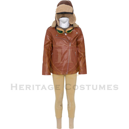 Amelia Earhart Children's Aviator Costume, Inspired by Night at the Museum.