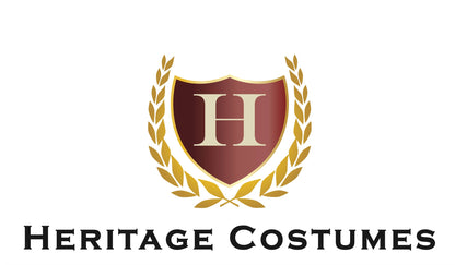 ritage Costumes logo featuring a classic and historical-inspired design, representing high-quality period costumes for reenactments, theatrical performances, and themed events.
